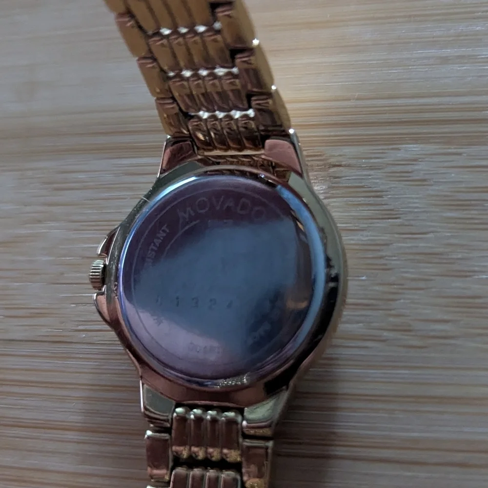 Movado Diamond Watch Women's Gold Vintage $1995 - Picture 8 of 12